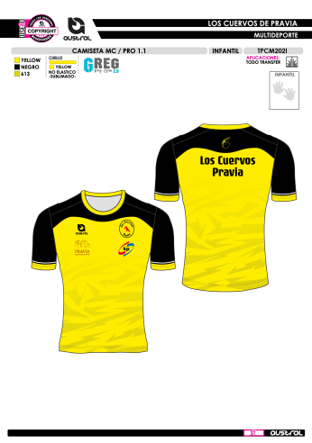 Camiseta MC PRO 1.1 - Amarillo