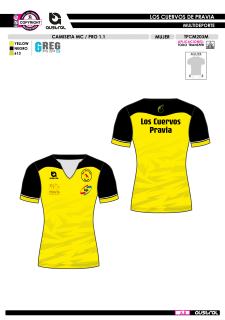 Camiseta MC PRO 1.1 - Amarillo 2