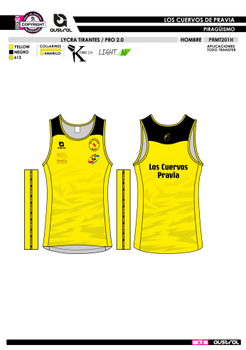 Lycra Tirantes PRO 2.0 - Amarillo