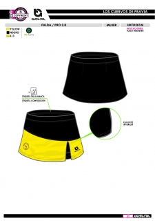 Falda PRO 2.0 - Amarillo 2