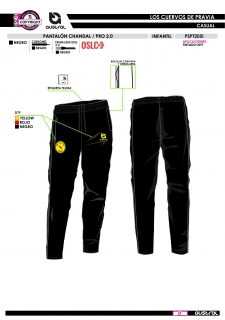 Pant. Chándal PRO 2.0 - Negro 2