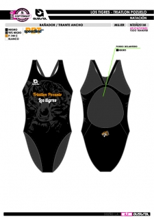 Bañador Tirante Ancho - Negro 2