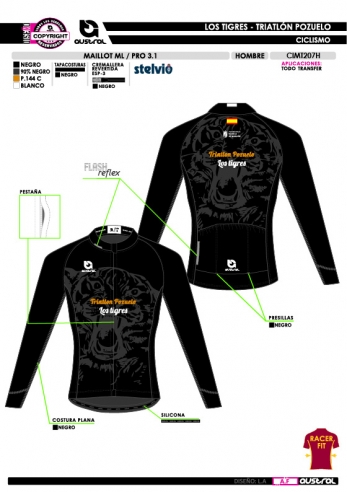 Maillot ML PRO 3.1 - Negro