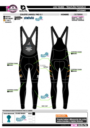 Culotte Largo PRO 3.1 - Negro