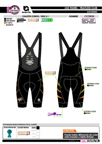 Culotte Corto PRO 3.1 - Negro