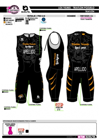 Tritraje PRO 2.0 - Negro Tritraje PRO 2.0 - Negro