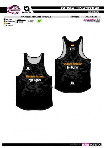 Camiseta Tirantes PRO 2.0 - Negro