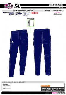 Pant. Chándal PRO 2.0 - Marino 2