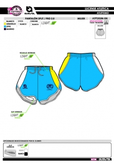 Pantalón Split PRO 2.0 - Azul 2