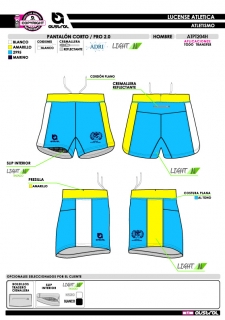 Pantalón Corto PRO 2.0 - Azul 2