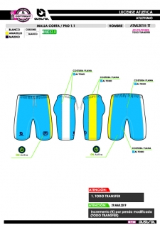 Malla Corta PRO 1.1 - Azul 2