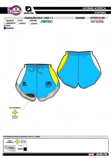 Pantalón Split PRO 1.1 - Azul 2