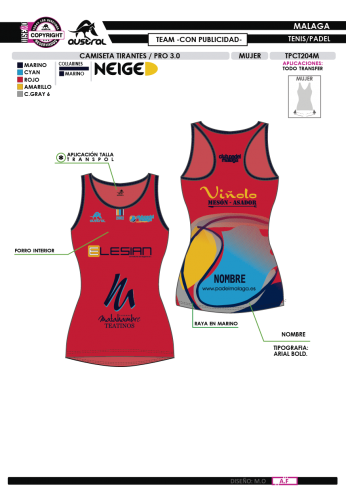 Camisa Tirantes PRO 3.0 - Team - Con...