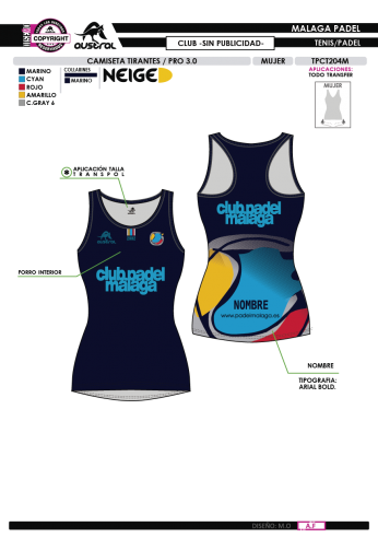 Camisa Tirantes PRO 3.0 - Club - Sin... Camisa Tirantes PRO 3.0 - Club - Sin...