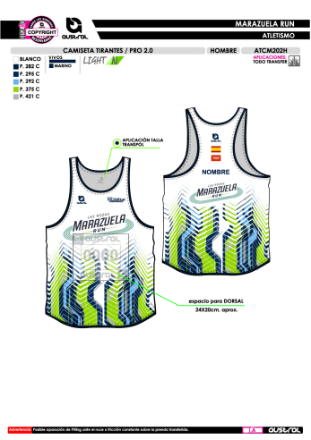 Camiseta Tirantes PRO 2.0 - Blanco