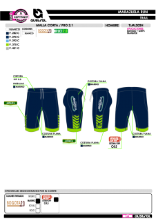 Malla Corta PRO 2.1 - Marino 2