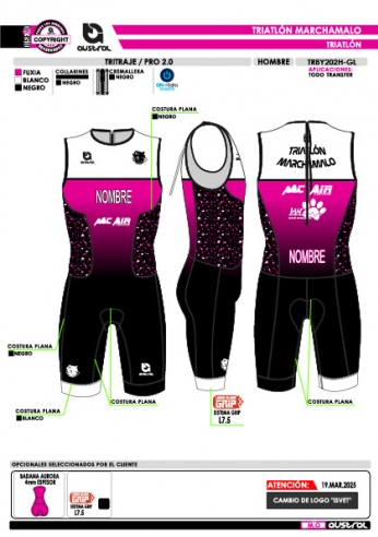 Tritraje PRO 2.0 - Fucsia