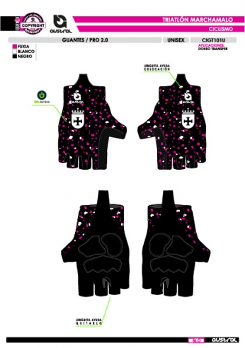 Guantes Ciclismo PRO 2.0 - Negro