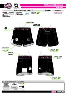 Pantalón Corto PRO 2.0 - Negro 2