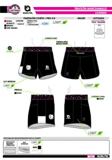 Pantalón Corto PRO 2.0 - Negro 2