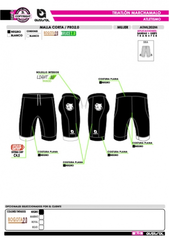 Malla Corta PRO 2.0 - Negro