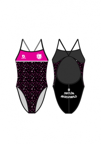 Bañador Tirante Fino - Fucsia