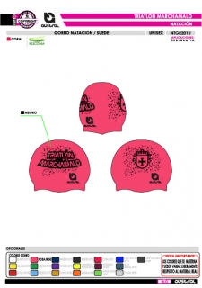 Gorro Natacion SUEDE - Rosa 2