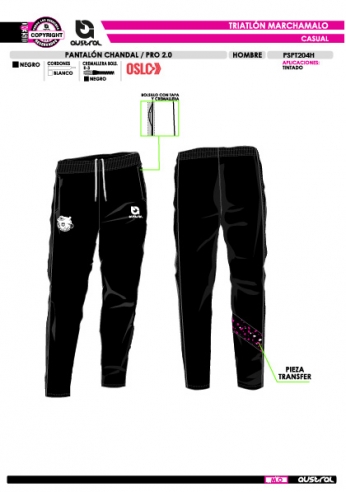 Pant. Chándal PRO 2.0 - Negro