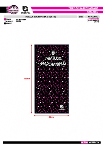 Toalla Microfibra 50x100 - Negro