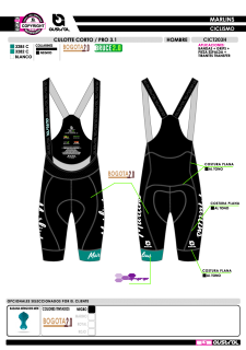 Culotte Corto PRO 3.1 - Negro 2