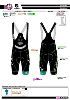 Culotte Corto PRO 3.1 - Negro 2