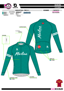 Maillot ML PRO 3.1 - Verde 2