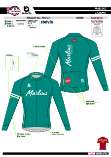 Maillot ML PRO 3.1 - Verde 2