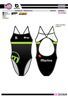 Bañador Tirante Fino - Negro