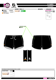 Short PRO 1.1 - Negro 2