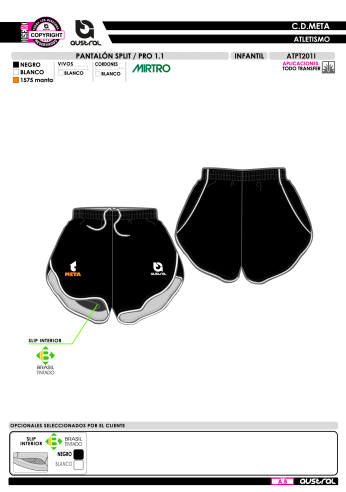 Pantalón Split PRO 1.1 - Negro