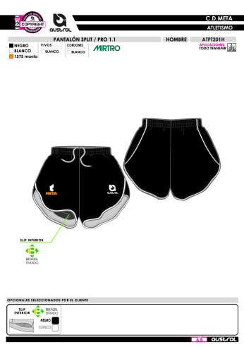 Pantalón Split PRO 1.1 - Negro