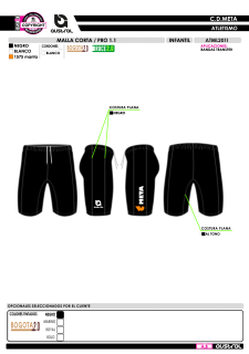 Malla Corta PRO 1.1 - Negro 2