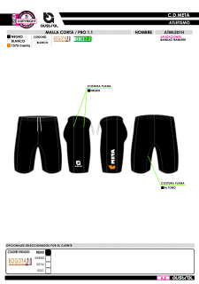 Malla Corta PRO 1.1 - Negro 2