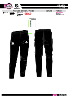 Pant. Chándal PRO 2.0 - Negro 2
