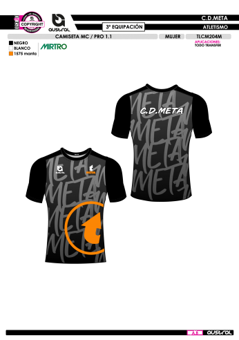 Camiseta MC PRO 1.1 - 3ª Equip. Negro