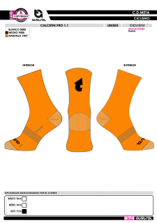 Calcetín PRO 1.1 - Naranja 2