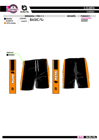 Bermuda PRO 1.1 - Negro