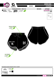 Pantalón Split PRO 2.0 - Negro 2