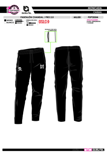 Pant. Chándal PRO 2.0 - Negro