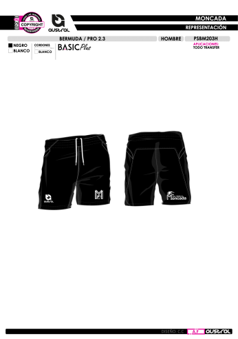 Bermuda PRO 2.3 - Negro