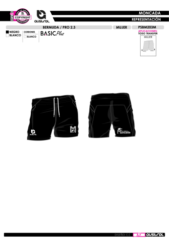 Bermuda PRO 2.3 - Negro