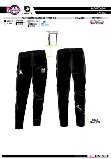 Pant. Chándal PRO 3.0 - Negro 2