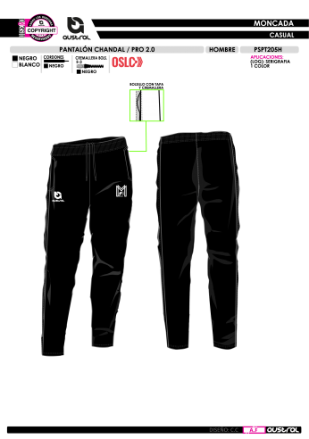 Pant. Chándal PRO 2.0 - Negro