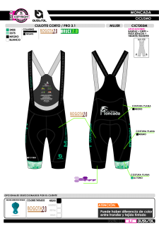 Culotte Corto PRO 3.1 - Negro 2